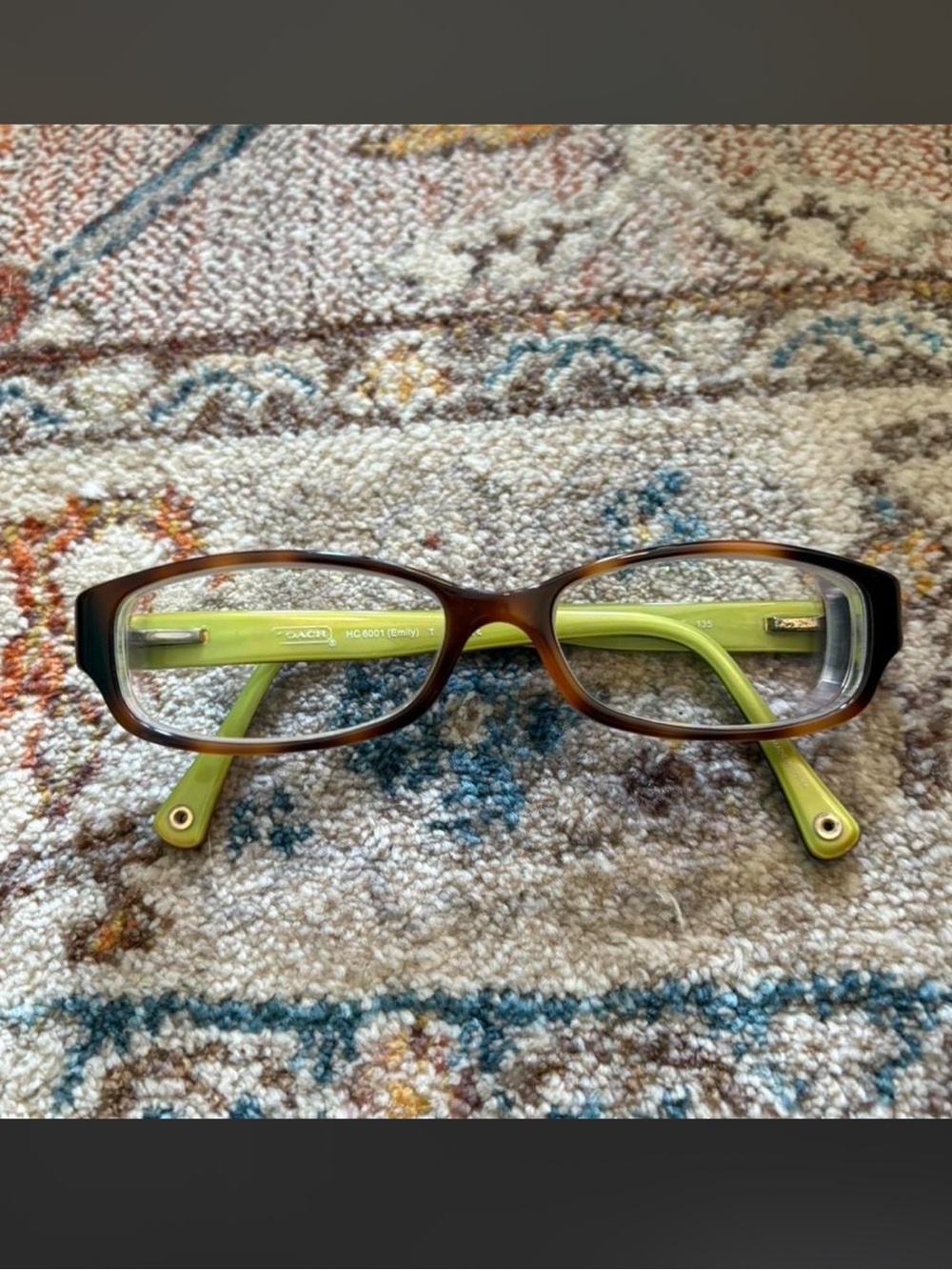Y2K 2000s Office Siren Coach Emily Tortoise Shell Glasses